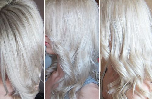 Окрашенные волосы в блонд