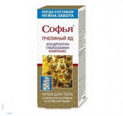 Обзор крема Софья с пчелиным ядом для лечения суставов